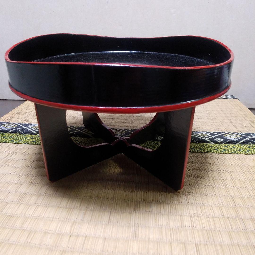 茶道具  塗り三宝    作者  不明