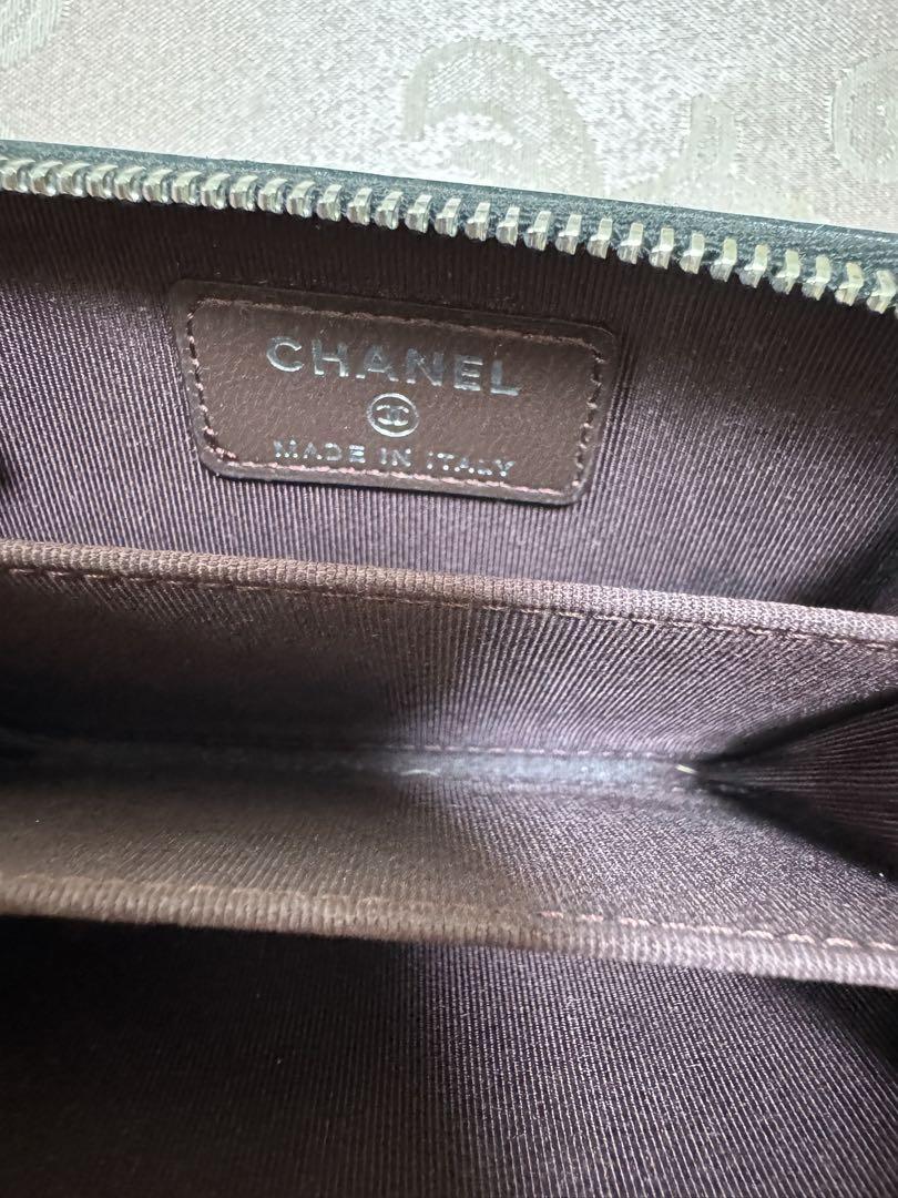 CHANEL ブラック キルティング コインケース