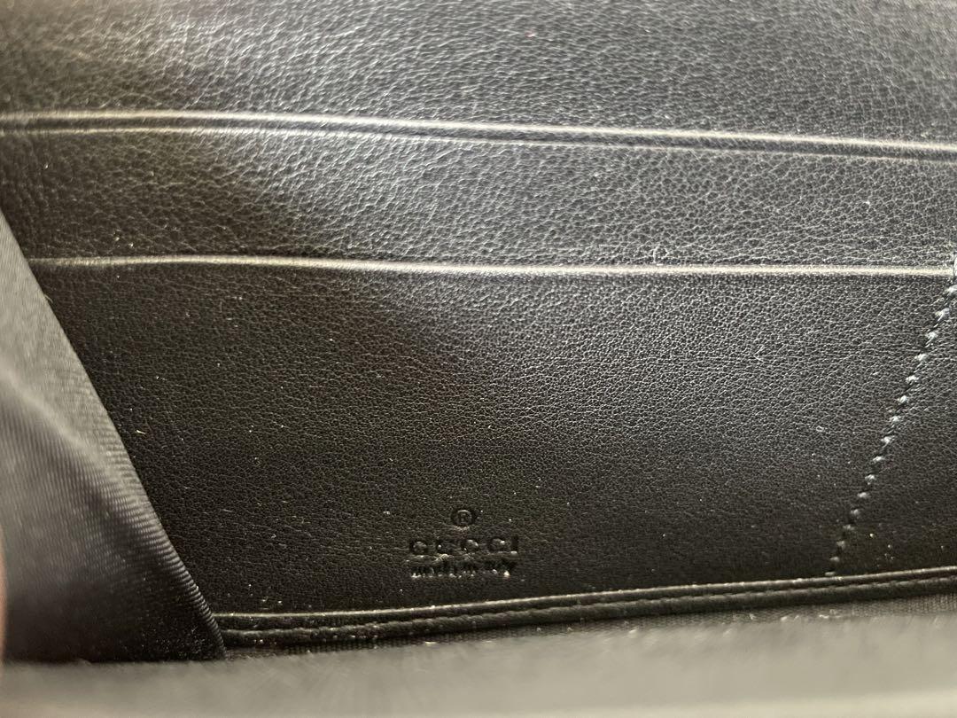 GUCCI グッチ　長財布　正規品　GG柄　ブラック　美品　財布　箱付き