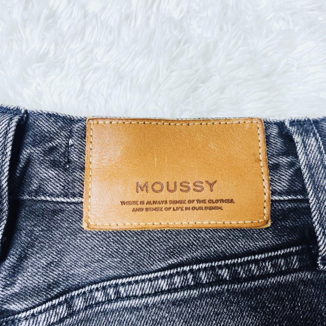 MOUSSY MVS FLARE 25 ブラック ストレッチ フレア ブーツ MOUSSY MVS FLARE 25 ブラック ストレッチ フレア ブーツ