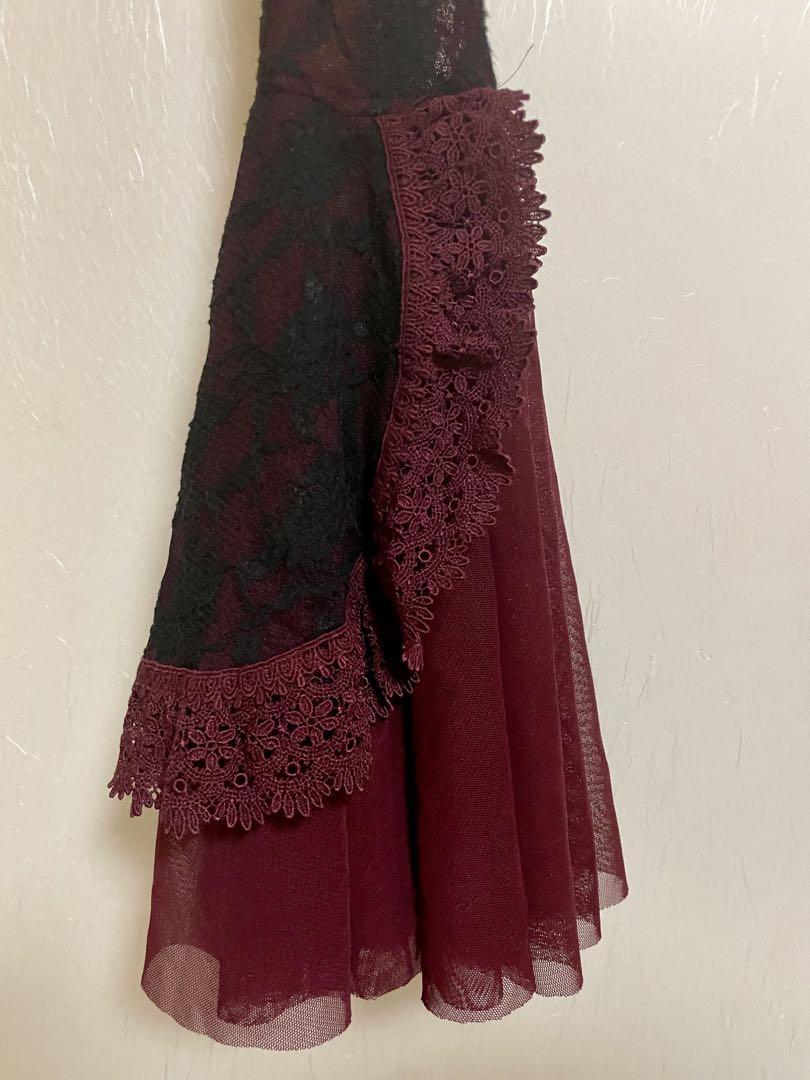 abilletage Noir レース ボレロ ボルドー アビエタージュ abilletage Noir レース ボレロ ボルドー アビエタージュ