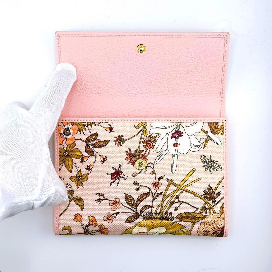 美品 グッチ 577350 GGマーモント フローラ コレクション レディース