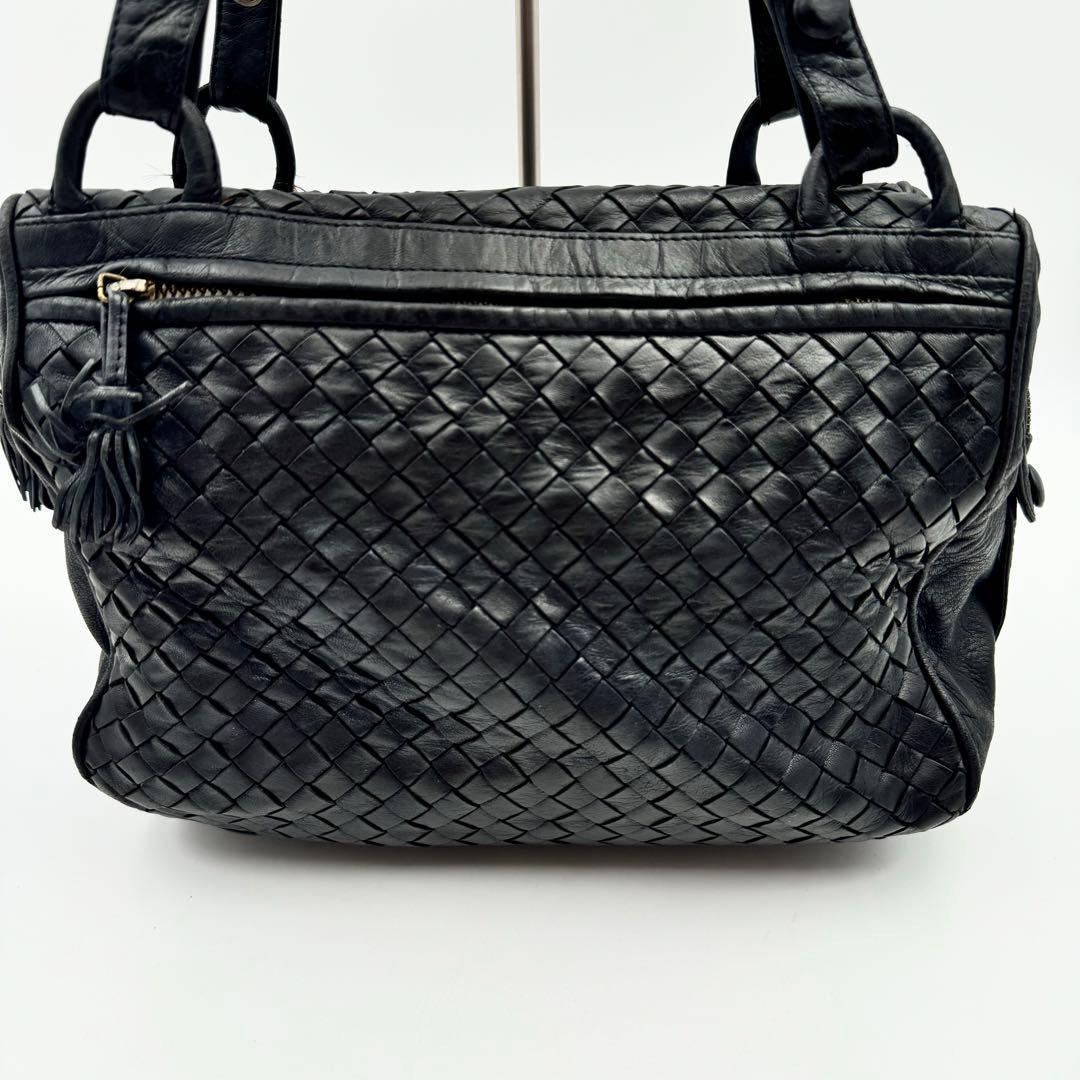 BOTTEGA VENETA トートバッグ　ブラック　オールレザー