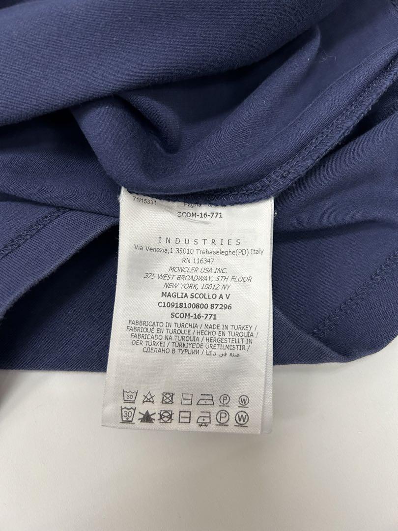 モンクレール Vネック Tシャツ サイズXL
