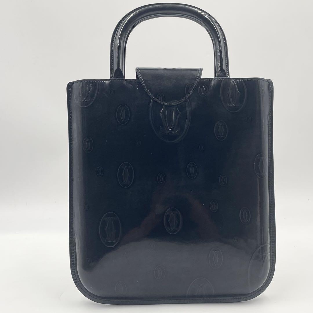 【未使用に近い】Cartier ハッピーバースデー　マストライン　ドゥーブルC 美品】Cartierカルティエ ハッピーバースデー ハンドバッグ