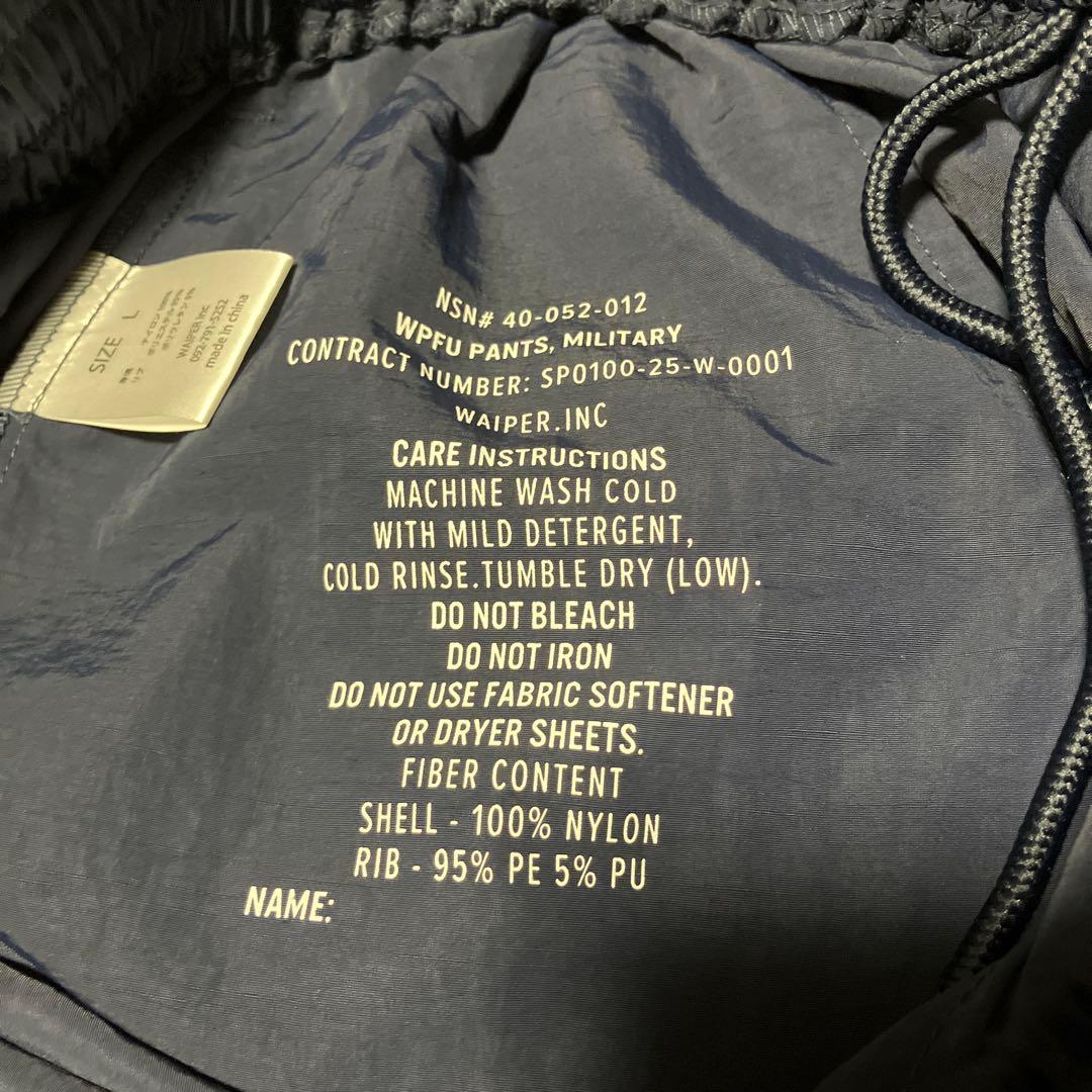 WAIPER.inc 米軍 U.S. MILITARY WPFU ジョガーパンツ