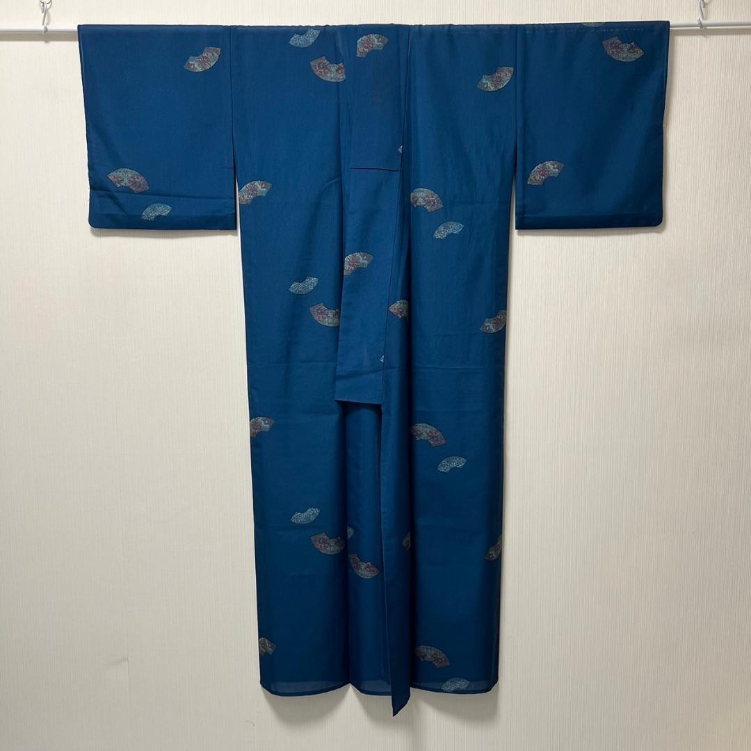 KL1619 単衣 小紋 洗える着物 身丈156cm 化繊 by メルカリ