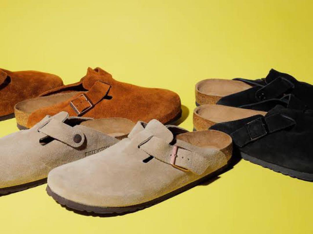 1001 BIRKENSTOCK ビルケン ボストン スエード グレー 23cm