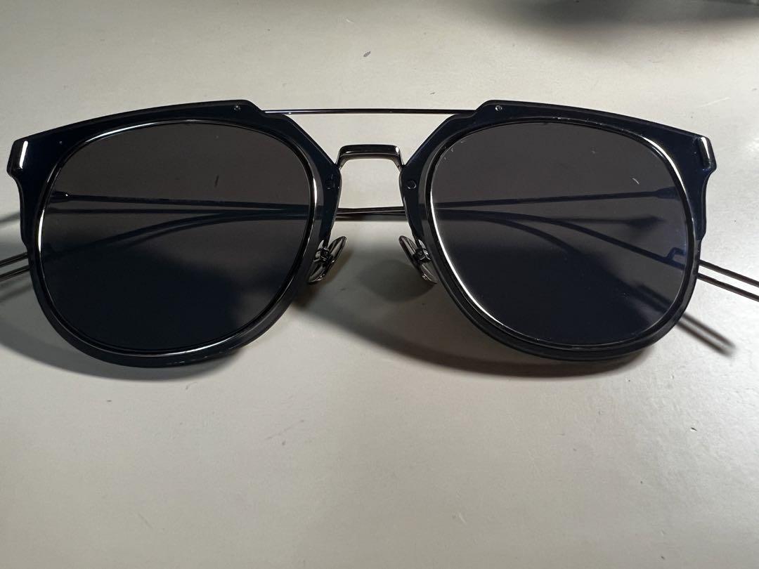 DIOR シルバー ミラーサングラス