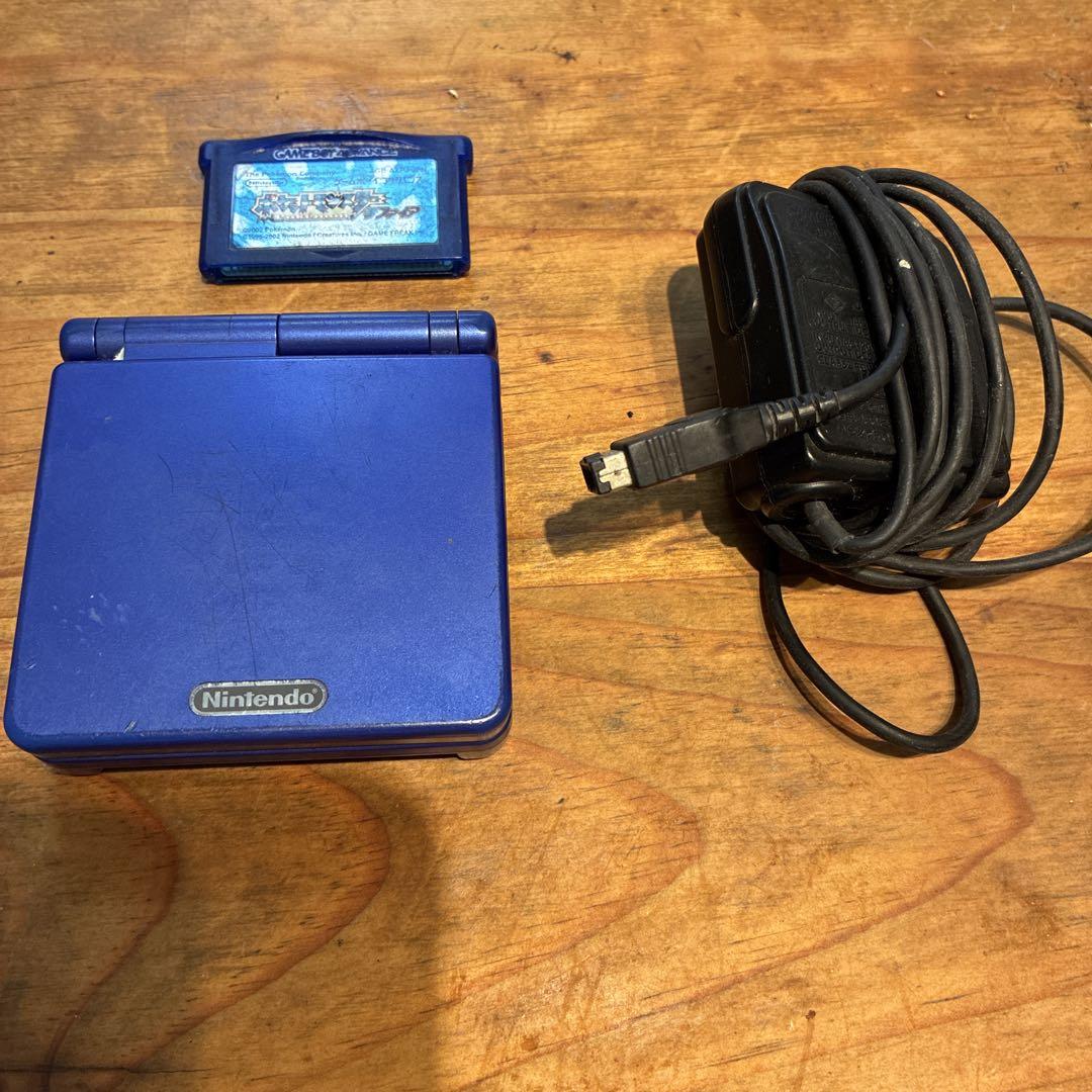 動作確認済み】ゲームボーイアドバンスspアズライトブルー