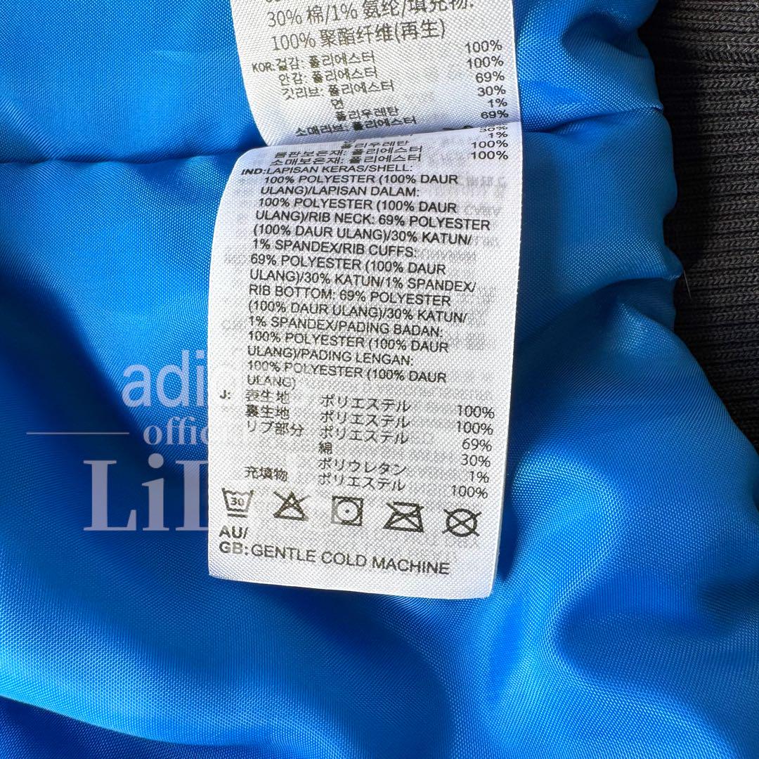 17新品　adidas　MA-1ジャケット　2XL　黒白　アディダス　パデッド