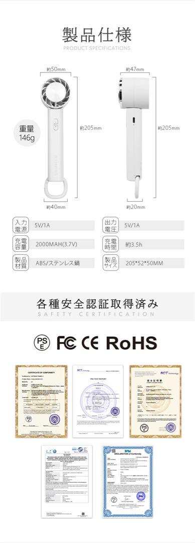 CICIBELLA-充電式ウェアラブルファン 冷却プレート付き グレージュレース 癒し系ギフト