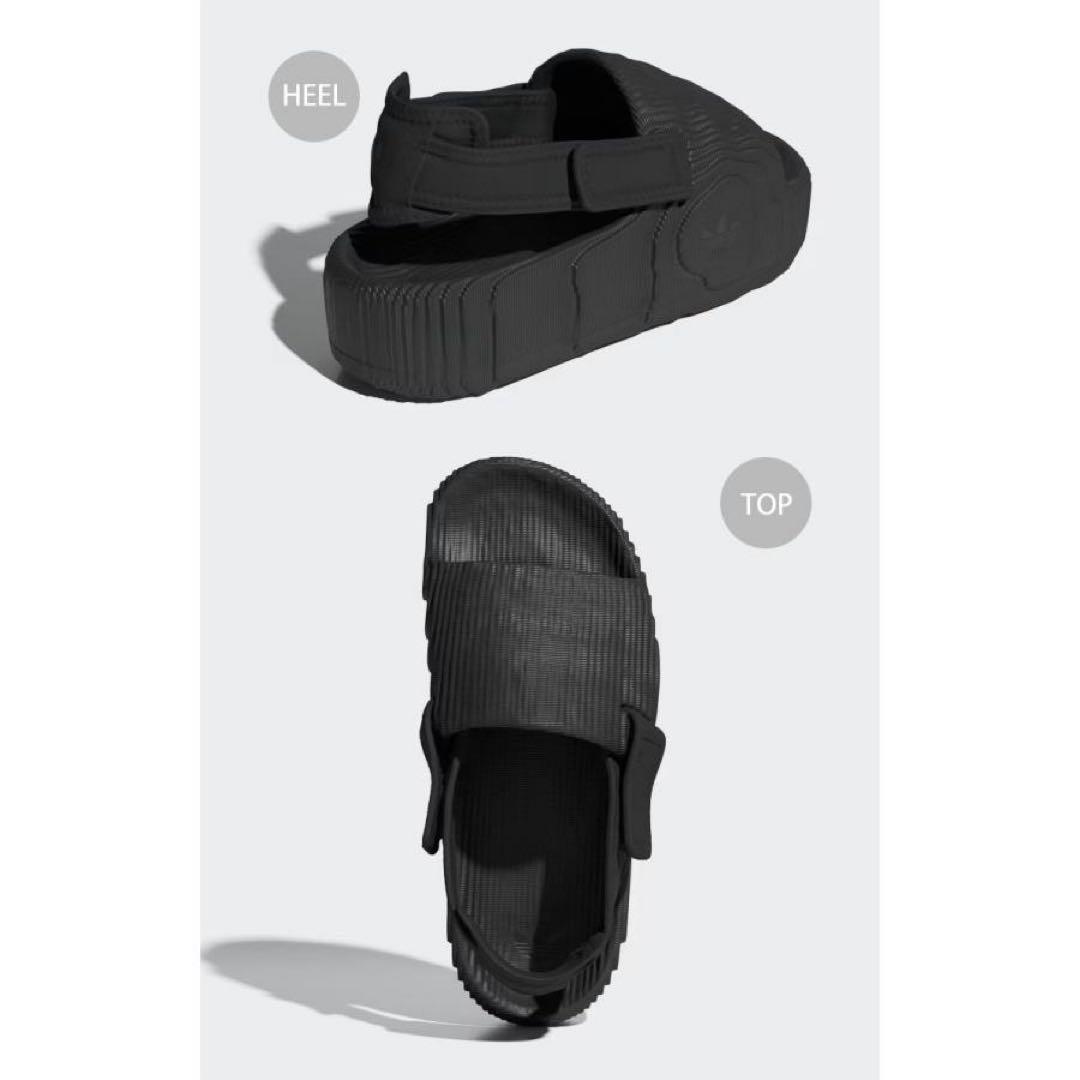 新品　【adidas】IE5649 アディダス アディレッタ サンダル 厚底 黒