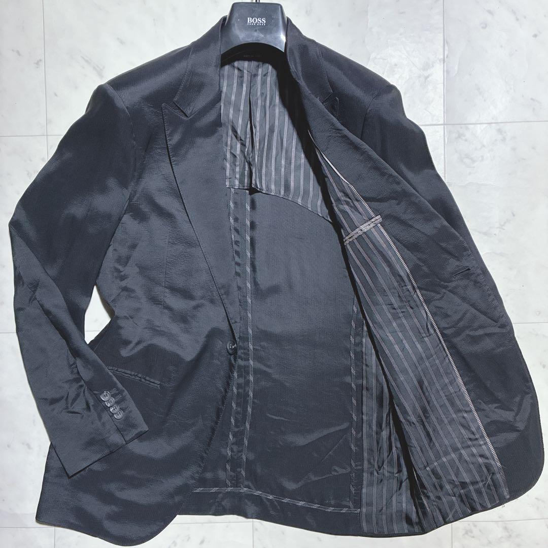 新品　未使用品　タグ付　アルマーニ　テーラード ジャケット ブラック　百貨店購入 EMPORIO ARMANI - 【姫路東店】 中古 Emporio Armani