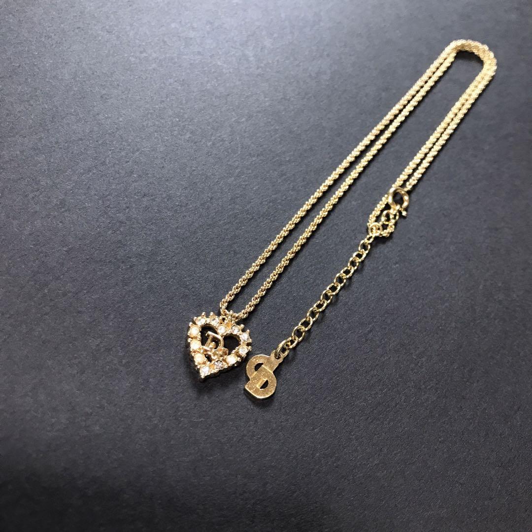 Dior ネックレスCDロゴハートゴールドヴィンテージ