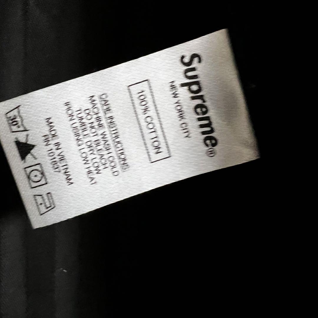 supreme Jacquard Stripe Twill Shirt M 黒