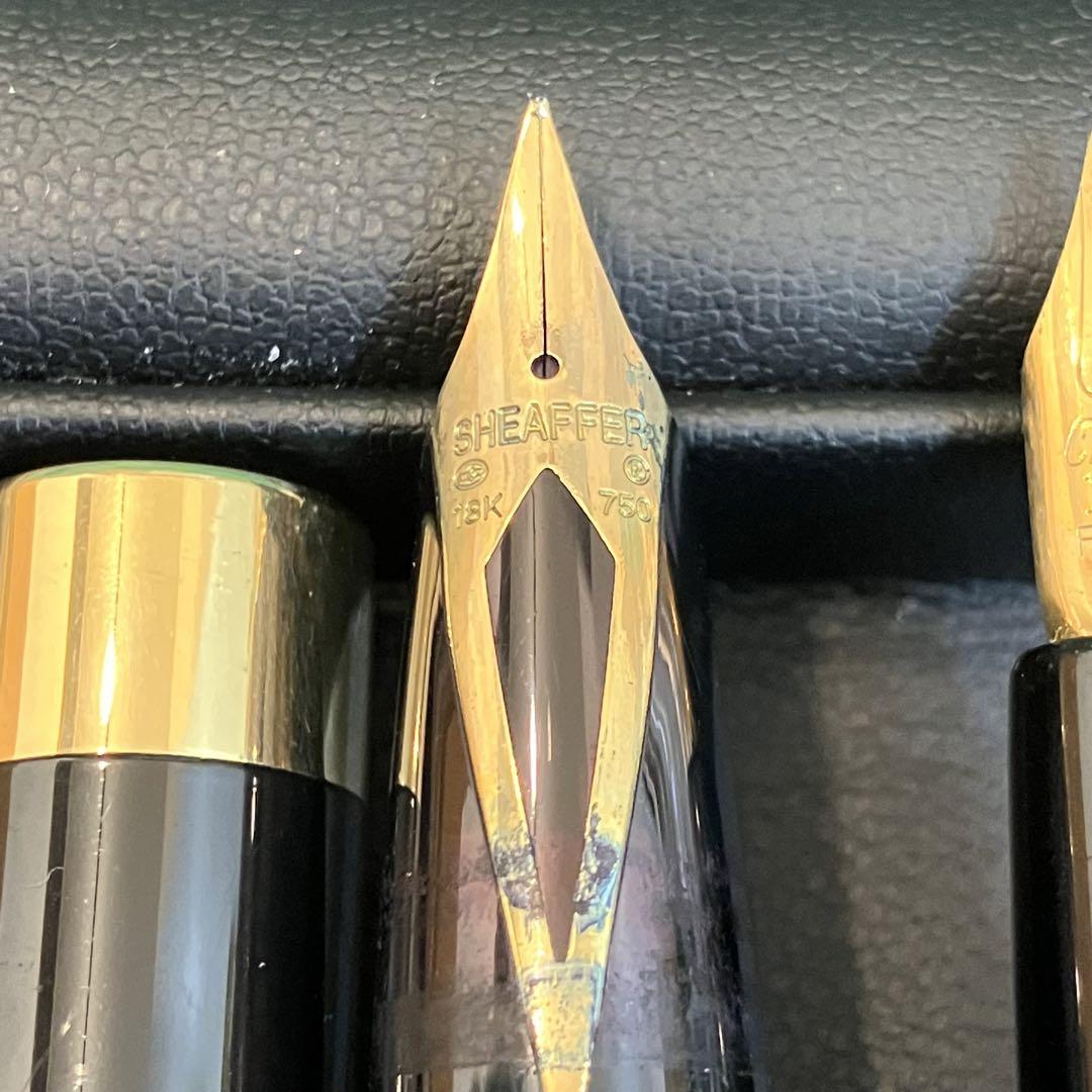 くらしを楽しむアイテム SHEAFFER 万年筆 まとめ 2本 ブラック ペン先18K 750 - メルカリ 筆記具