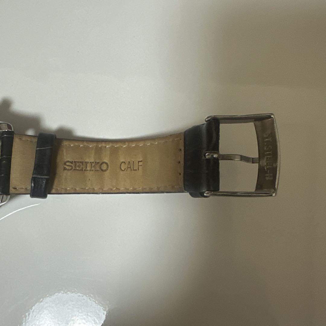 ♡*読様 SEIKO セイコー クロノグラフ ビッグデイト 青針 腕時計 メンズ
