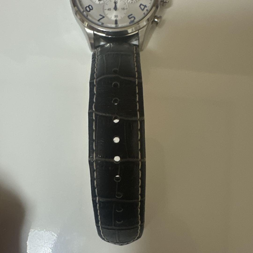 ♡*読様 SEIKO セイコー クロノグラフ ビッグデイト 青針 腕時計 メンズ
