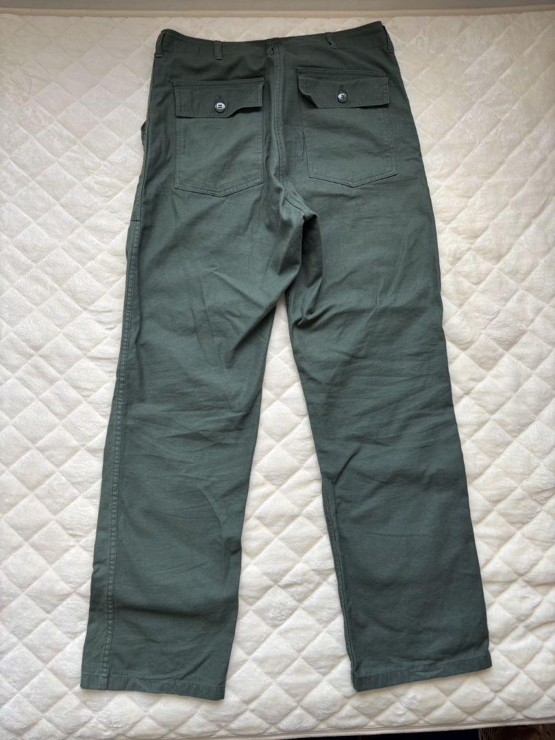 ARMY ベイカーパンツ　軍パン　ＯＧ１０７　トラウザーパンツ　コットンサテン