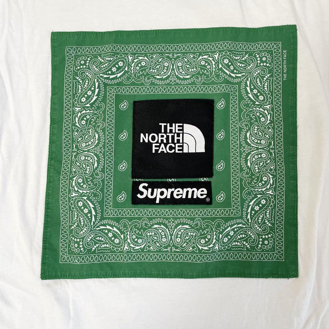 ※tb[THE NORTH FACE x Supreme]Tシャツ M