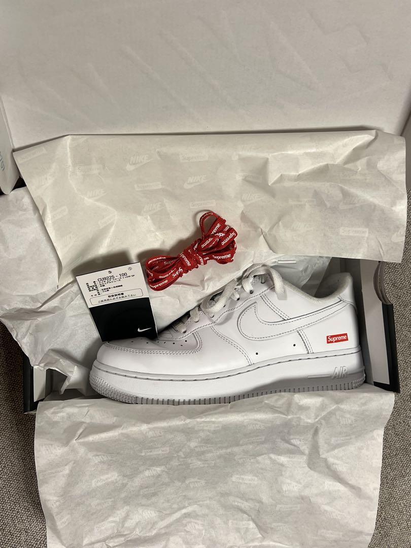 Supreme Nike Air Force 1 ホワイト 25cm