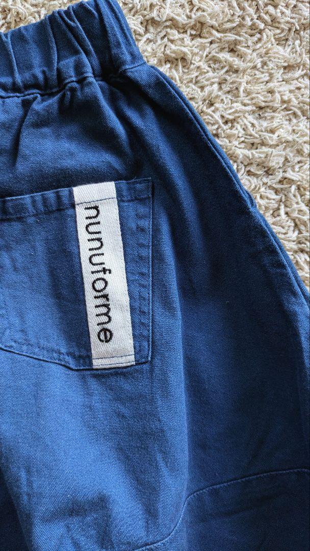 nunuforme ヌヌフォルム ポインテッドパンツ 青 115 日本製