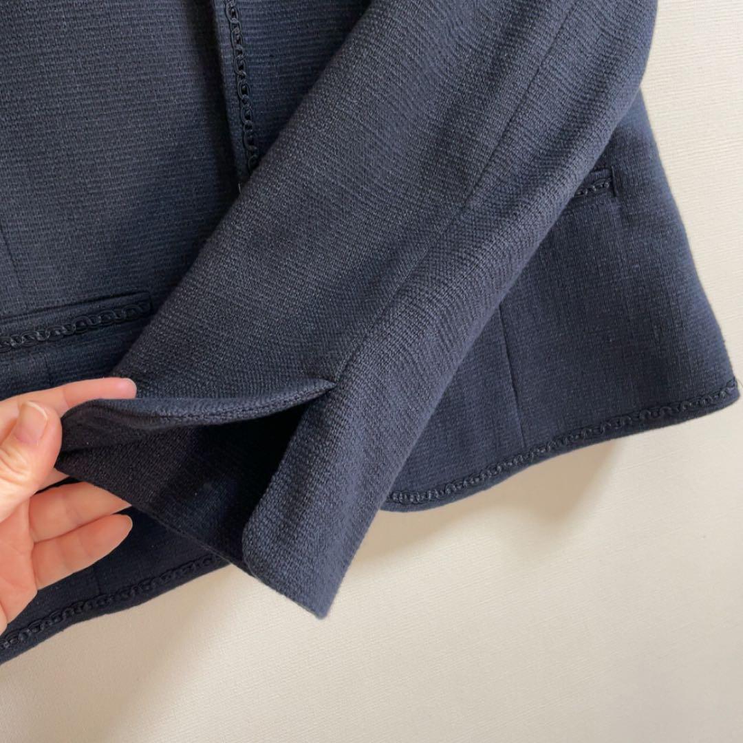 安い セレモニー ジャケット ネイビー 母 入学 入園 卒業 卒園 anySiS 紺 ジャケット・アウター