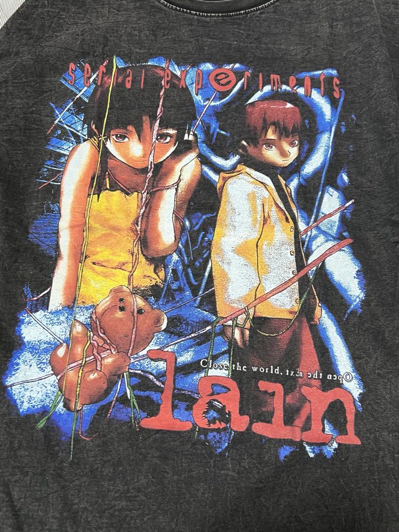 serial experiments lain レイン ヴィンテージ加工Tシャツ serial experiments lain レイン ヴィンテージ加工Tシャツ