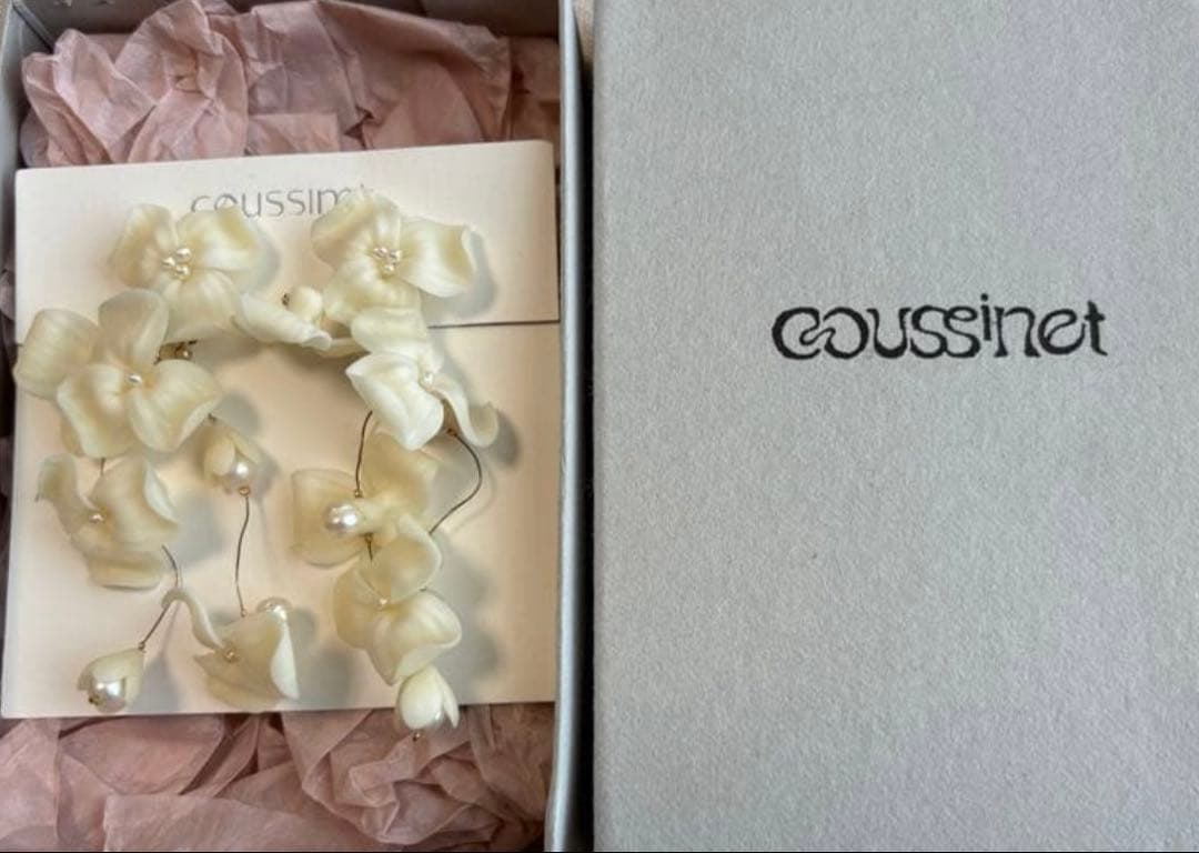 coussinet 　クシネ　フルール フラワーデザイン イヤリング 9cm