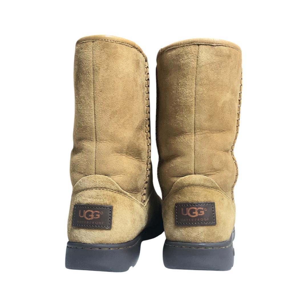 【未使用に近い】UGG ムートンブーツ ミドルブーツ キャメル 22.0cm