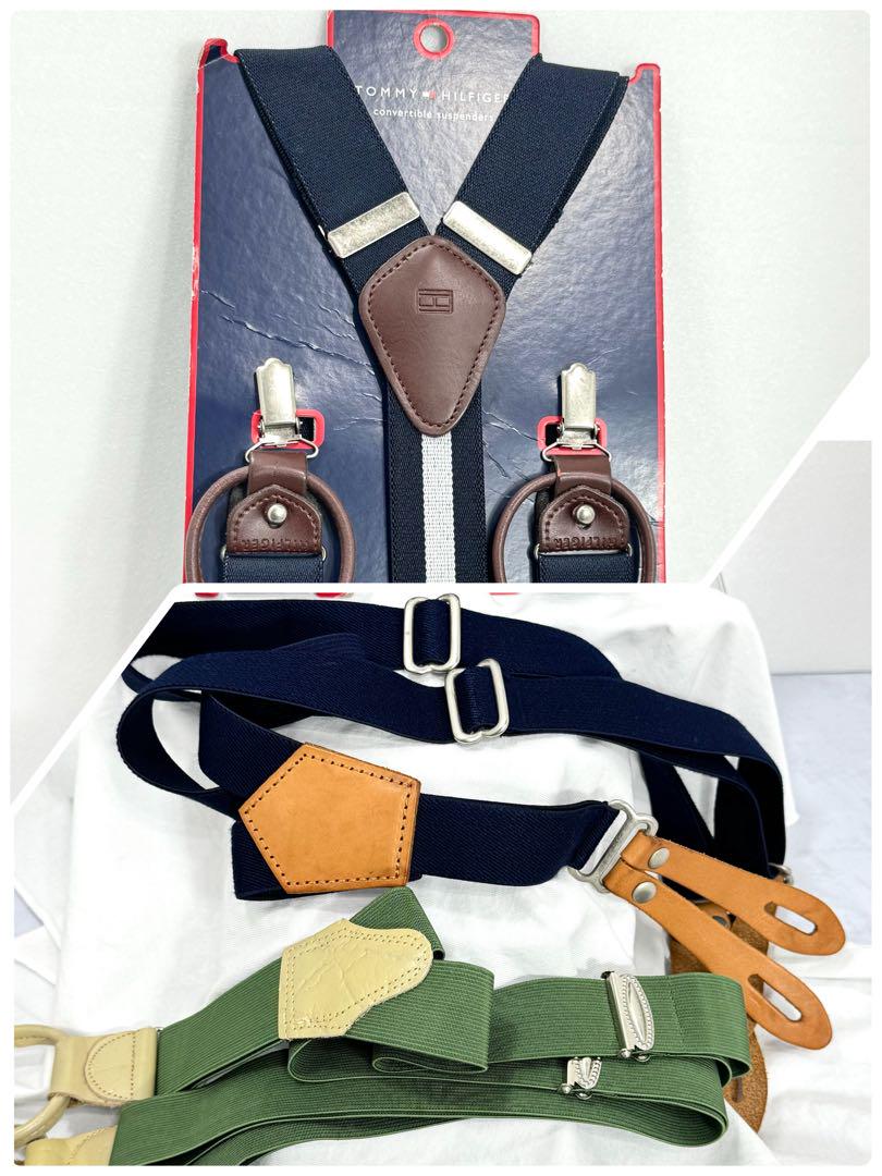お得サスペンダー 3点セット TOMMY HILFIGER未使用含む まとめ売り