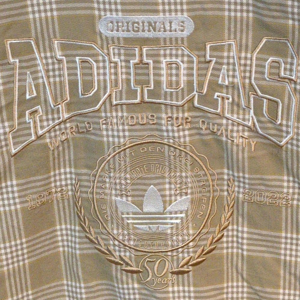 50周年記念】アディダス／コーチジャケット バックロゴ 刺繍ロゴ