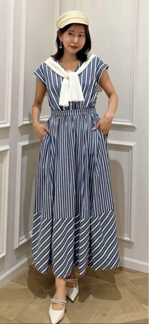 ワンピース herlipto Lover Back Ribbon Dress