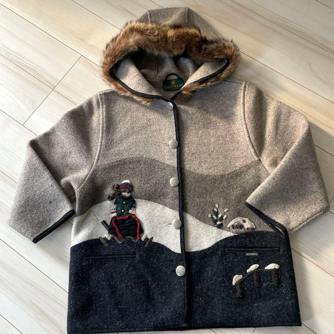 ギースヴァイン チロリアンジャケット ウールコート 銀ボタン ヴィンテージL・GIESSWEIN