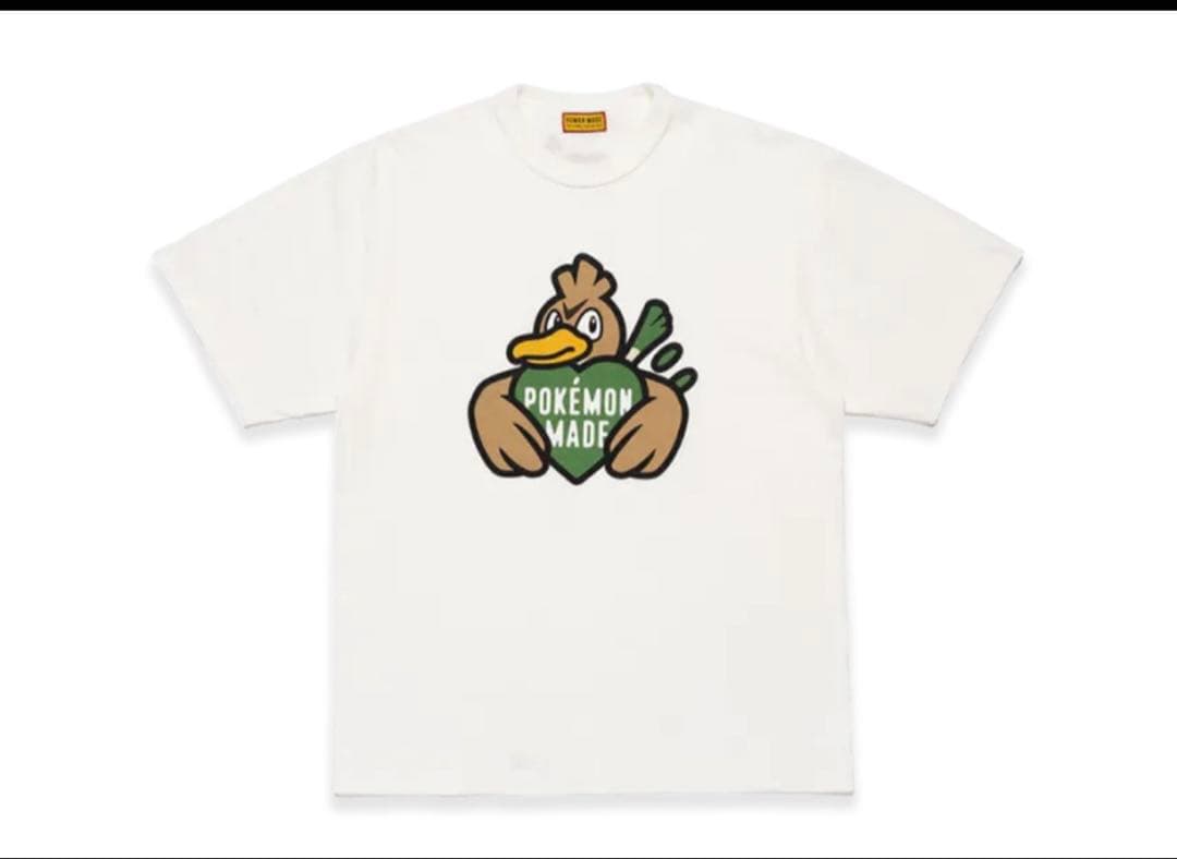 HUMAN MADE POKEMON カモネギ　Tシャツ L ポケモン HUMAN MADE x ポケモン カモネギ Tシャツ 白 L - メルカリ