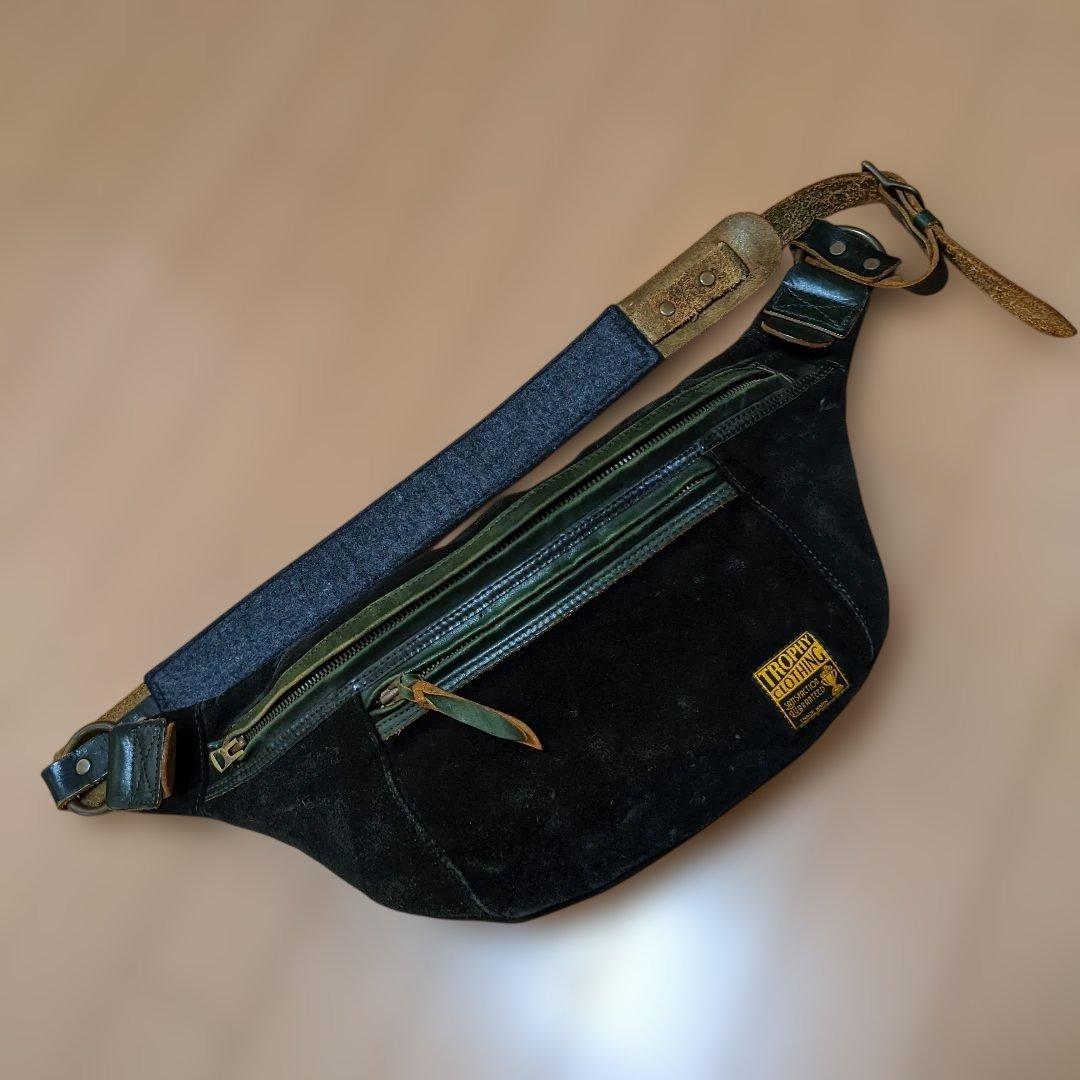 Trophy Clothing スエード&レザーデイトリップバッグ