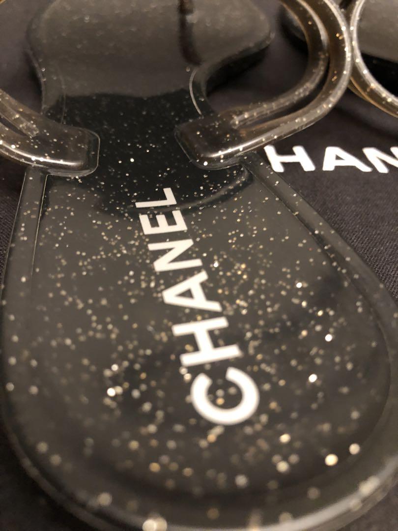 【キュート♡ココマークのフラワー刺繍】CHANEL サンダル Chanel サンダル 36/22-22.5cm ココマーク フラワー トング 靴