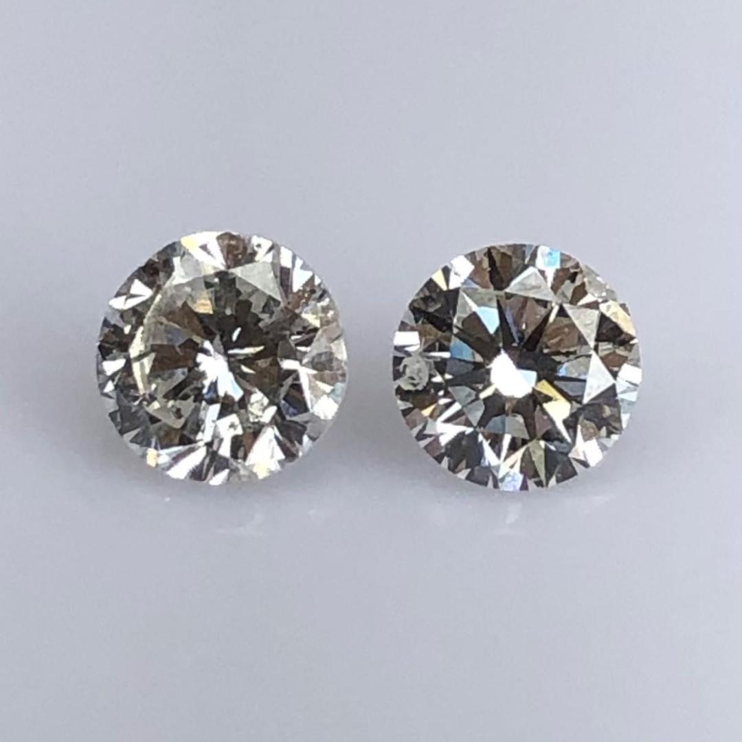 【格安saleスタート】 PT天然ダイヤモンドピアス 計1．3ct UP 鑑定書付き アクセサリー