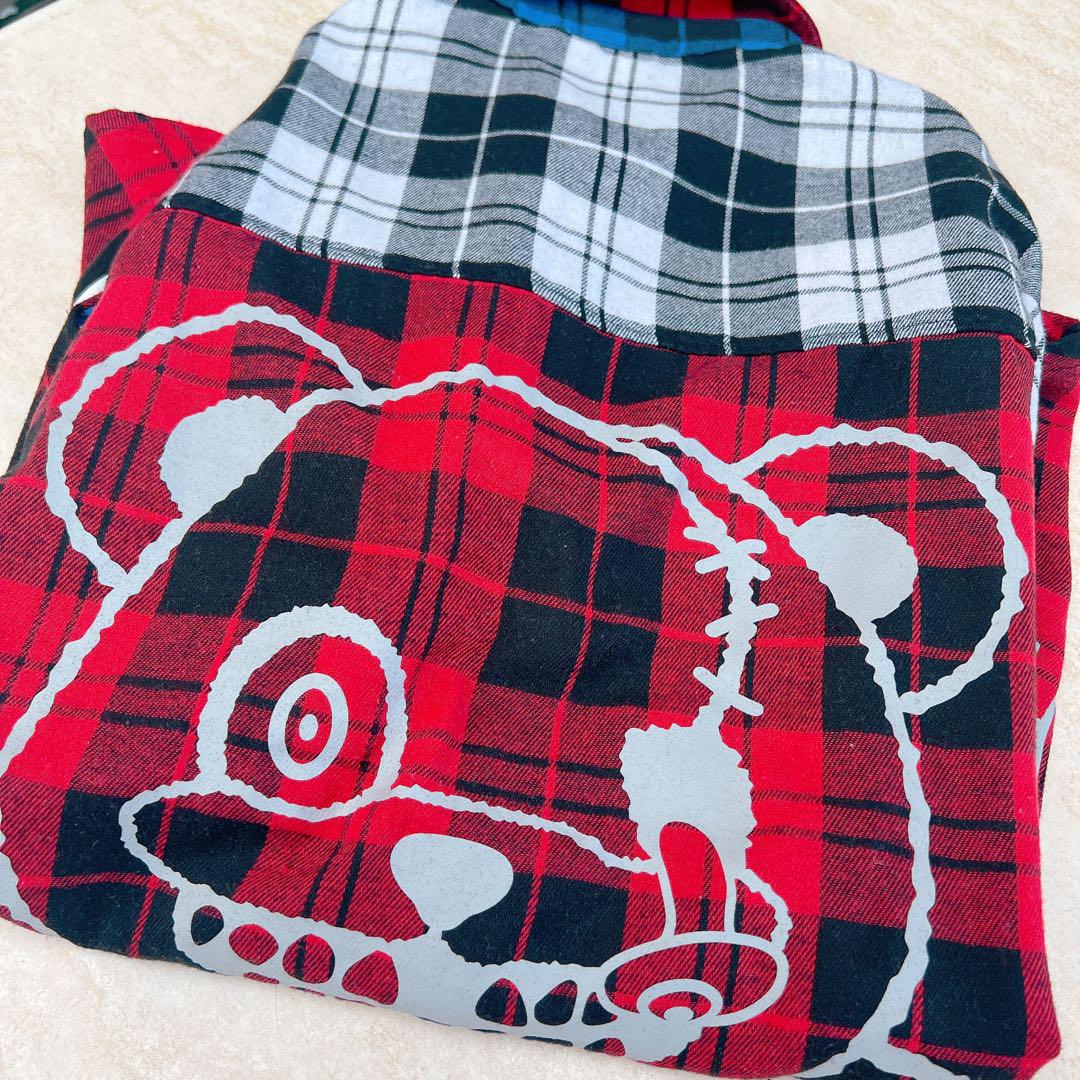 ハミクマダンサー　チェックシャツ フリーサイズ  ユニバーサルスタジオジャパン