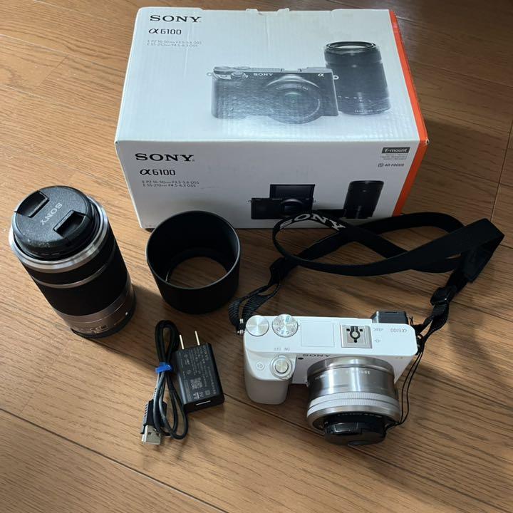 大人の上質 α6100 ILCE-6100Y ダブルズームレンズキット ホワイト ビデオカメラ 大人の上質 α6100 ILCE-6100Y ダブルズームレンズキット ホワイト ビデオカメラ