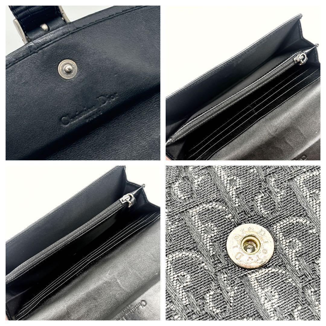 Christian Dior トロッター　trotter 長財布　馬蹄金具 黒