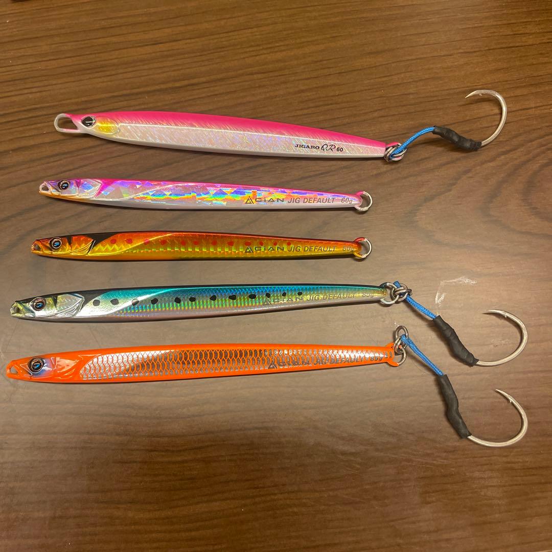 ジャッカルシアンジグ デフォルト85g60g ジグパラバーチカルショート60g