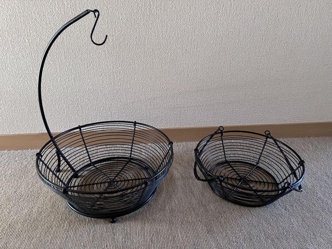 キッチン小物入れ大小バナナスタンドシンプル美品