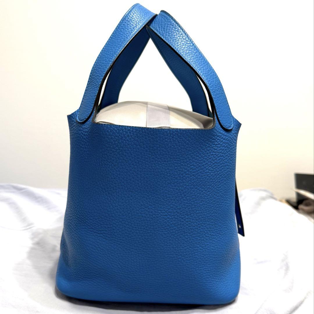 極美品✨️エルメス ピコタンロックMM22 ブルーザンジバル