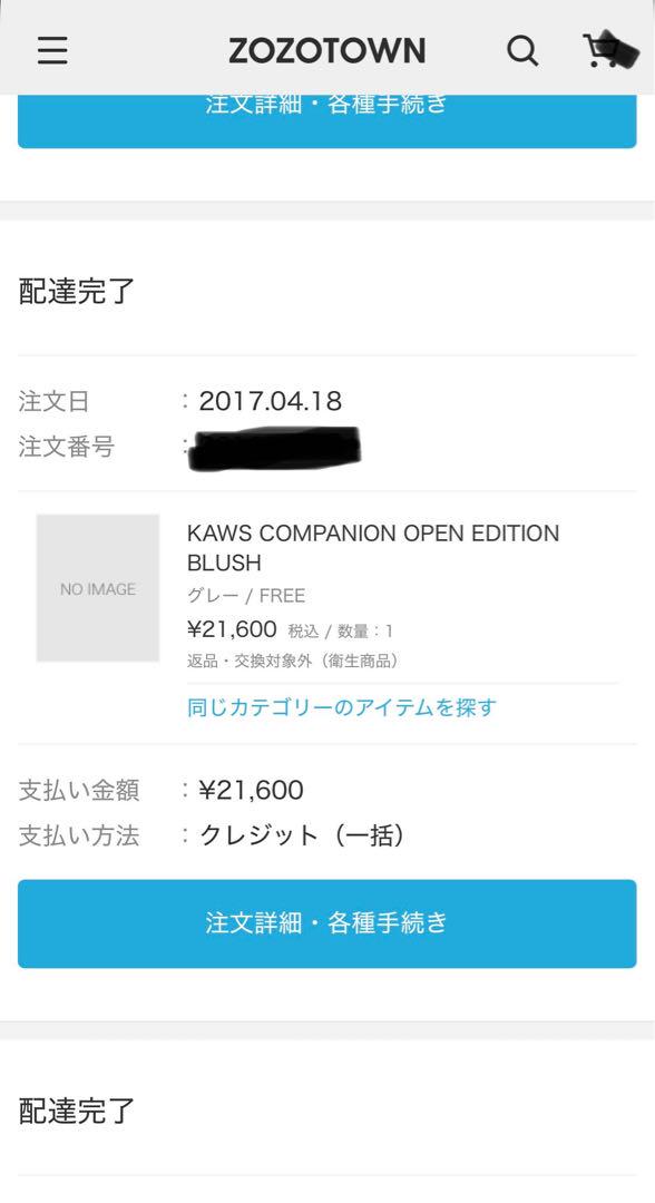 その他 KAWS COMPANION OPEN EDITION BLUSH