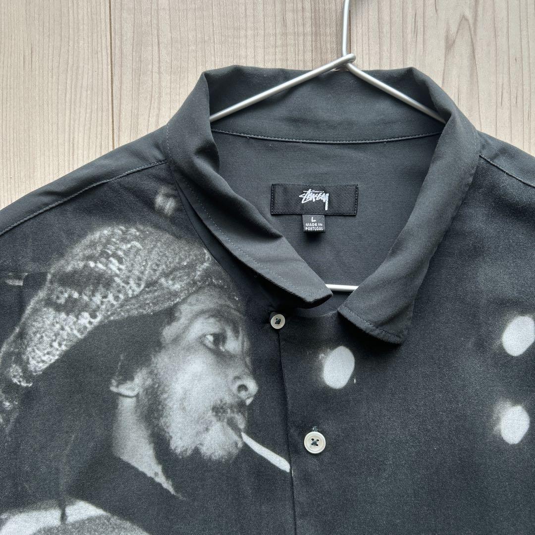 Stussy BobMarley レーヨンシャツ L
