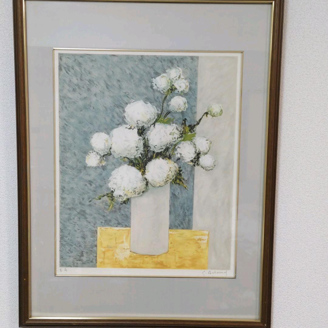 花　絵画　額 Amazon.co.jp: 額絵 日本画[花鳥画] 【四季花】 [F4] [北山歩生