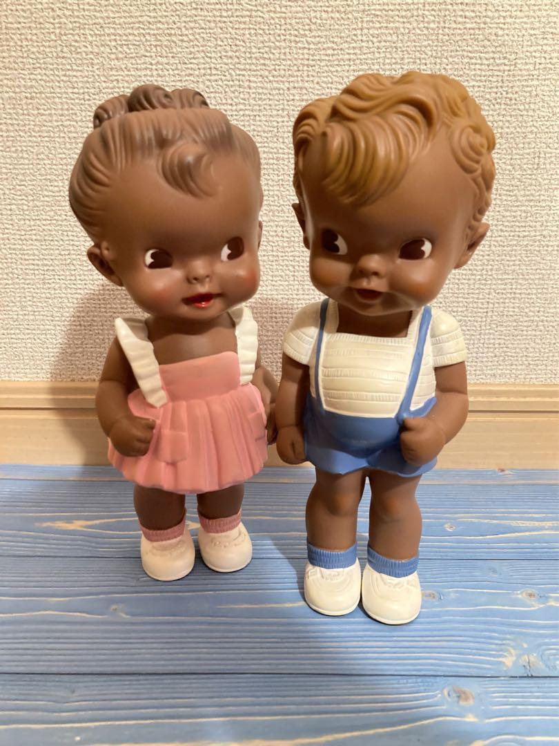 ビンテージスタイル男の子と女の子のラバードール20cm