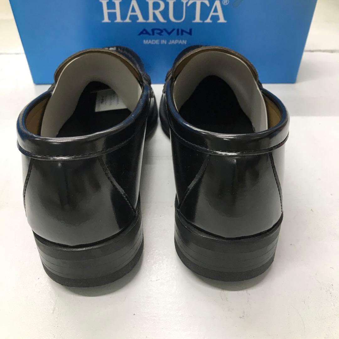 ハルタ　ローファー　23cm 3E  色ブラック　合皮 HOKA ONE ONE BONDI 6 24.5cm